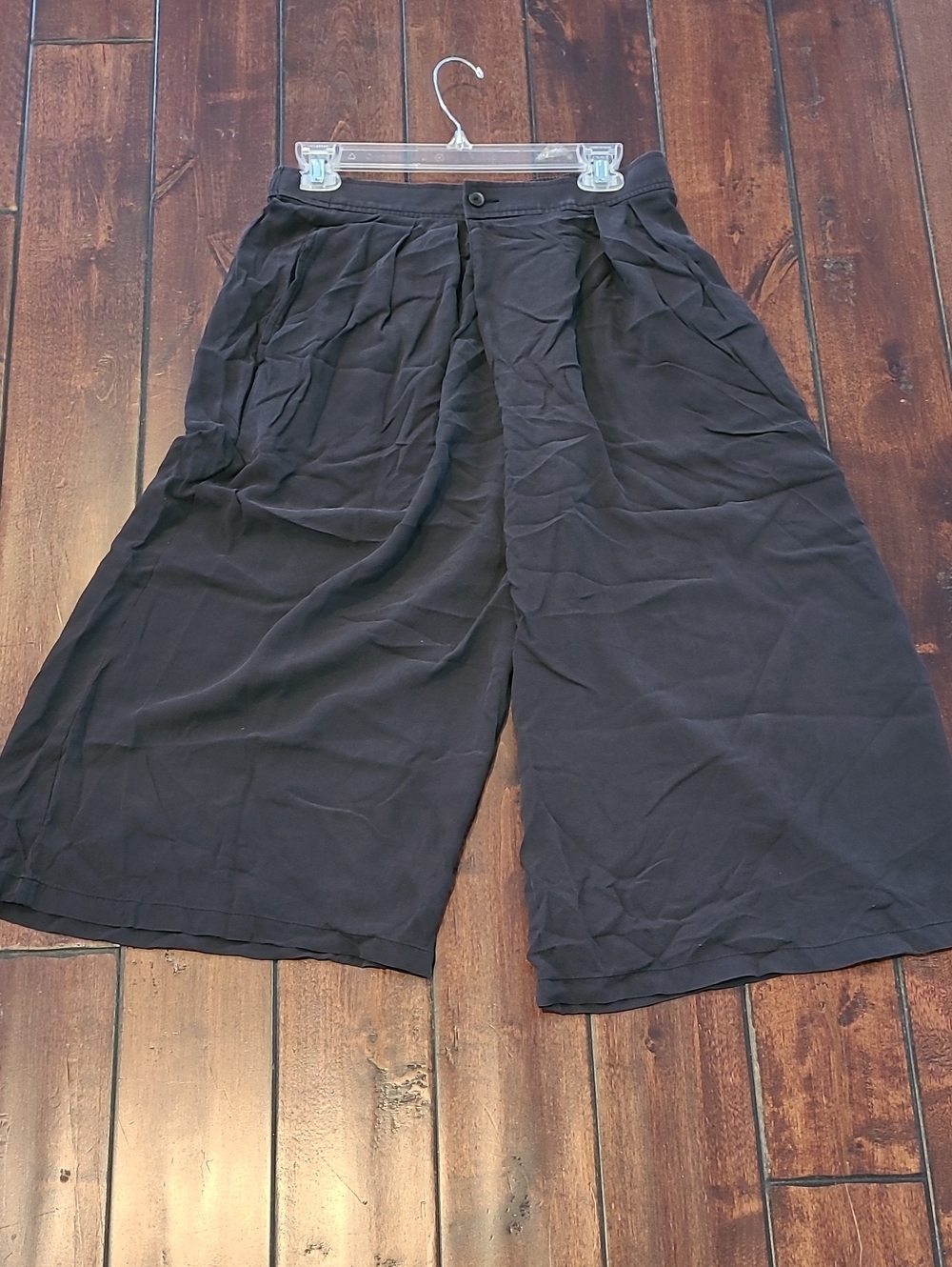 VINCE. Black Silk Women's Midi Capri Pants Size XS